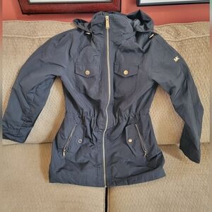 Michael Kors XS Blk w/Gold Tone Logo Hardware Detach Hood